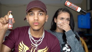 FART SPRAY PRANK ON GIRLFRIEND 😂😂 Hilarious [upl. by Roee9]