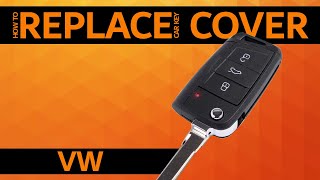 VW  How to replace car key cover [upl. by Ahsiek]