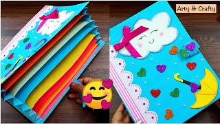 How to make File Folder How to make Handmade Folder  Folder File Decoration idea  Book Decoration [upl. by Adnawuj643]