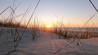 Naturgeräusche der Nordsee Meeresrauschen beim Sonnenuntergang [upl. by Shuping620]