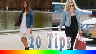 20 Style Tips On How To Wear A Denim Jacket [upl. by Airetas]