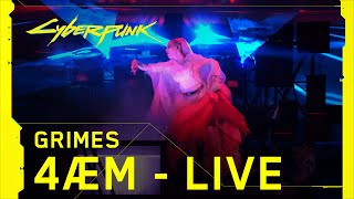 Cyberpunk 2077 – Grimes performing 4ÆM live at The Game Awards [upl. by Nady]