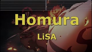 Karaoke♬ Homura  LiSA 【No Guide Melody】 Demon Slayer [upl. by Eicyak]