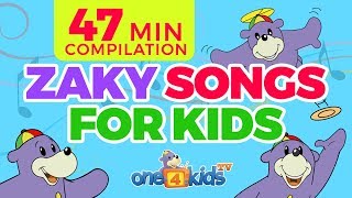 Islamic Songs 4 Kids with Zaky Song Compilation  47 Minutes [upl. by Eitnom]