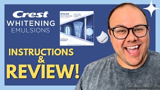 Crest Whitening Emulsions LED Light Accelerator REVIEW amp INSTRUCTIONS [upl. by Nairbal352]