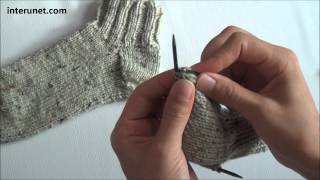 How to knit socks  video tutorial [upl. by Enylecoj]