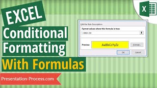 Excel Conditional Formatting using Formulas [upl. by Raeann629]