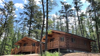 18x24 Montana Log Cabin Walk Through a Meadowlark Single Level [upl. by Polk543]