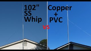 102 SS Whip vs Homemade CB Radio Base Antenna [upl. by Gilletta315]