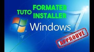 TUTO COMPLET Comment formater Windows 7 [upl. by Einaffets]