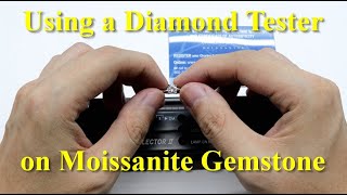 Moissanite Gemstone  Testing With a Diamond Tester [upl. by Falk]