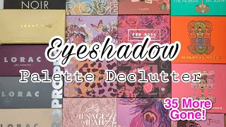 EYESHADOW PALETTE DECLUTTER 2  Palette Collection 2022 [upl. by Yelad]