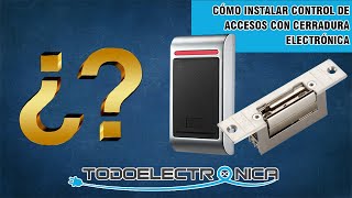 ✅ Cómo instalar control de accesos con cerradura electrónica [upl. by Aligna146]