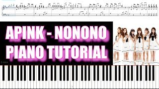 Apink  NoNoNo Piano Tutorial [upl. by Ovida]