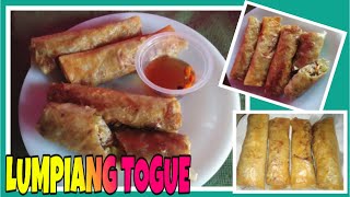 LUMPIANG TOGUE RECIPE HOW TO MAKE LUMPIANG TOGUE 9 [upl. by Eyde]