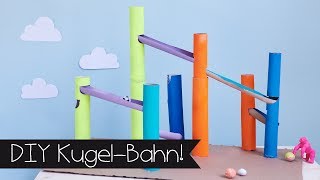 DIY  KUGELBAHN  MURMELBAHN  MURMELN I Basteln [upl. by Vyse]