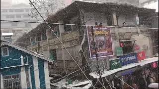 Snow fall at Darjeeling darjeeling snowfall hills [upl. by Ahsitak]