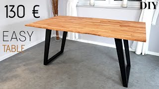 Tisch selber bauen Dining Table DIY Buchentisch Esstisch selber bauenModern Table BuildDesk DIY [upl. by Sheffie]