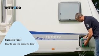 Cassette toilet  How to use a cassette toilet  THETFORD FAQ [upl. by Rolat635]