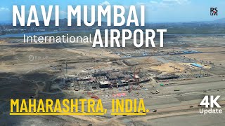 Navi Mumbai Airport  maharashtra  rslive  4k [upl. by Nikolai304]