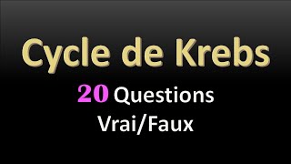 Révision SVT Cycle de Krebs Libération de l’énergie emmagasinée dans la matière organique [upl. by Anitsugua]