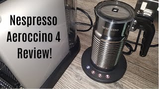 Nespresso Aeroccino 4 Milk Frother Review  Worth upgrading from the Aeroccino 3 [upl. by Ateuqal]