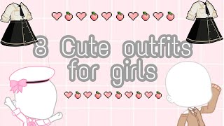 8 cute outfits for girlsGacha Clubmade by Tanya Network [upl. by Pine]