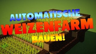 Minecraft WEIZENFARM bauen German  Minecraft Weizenfarm AUTOMATISCH  1165 Deutsch [upl. by Kinnie]