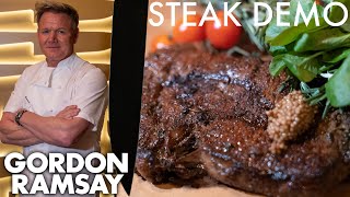 Gordon Ramsay Shows a NFL Star How To Make The Perfect Ribeye [upl. by Kessler]