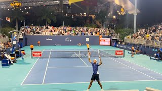 Eubanks vs Evans Miami R2 Court Level View Highlights 4K 60fps 2024 [upl. by Cormack]