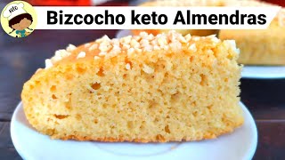 Bizcocho Keto de AlmendrasEsponjoso Sabor Vainilla Sin Gluten [upl. by Euqina]