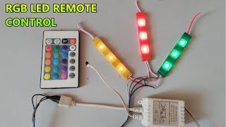 RGB SMD LED IR Remote control  24 Key function  part3 [upl. by Atiugram]