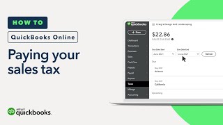 How to pay your sales tax with QuickBooks Online [upl. by Corene870]