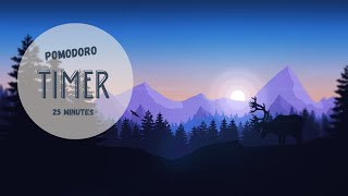 POMODORO TIMER  25 MINUTES WITH LOFI MUSIC [upl. by Luhey361]