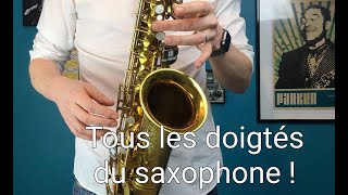 Cours de SAXOPHONE  Toutes les NOTES   la gamme chromatique [upl. by Ethel]