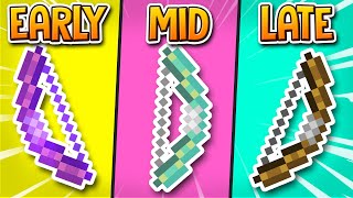 HYPIXEL SKYBLOCK  The BEST Bows for EARLYMIDLATE game [upl. by Arelc793]