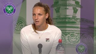 Karolina Pliskova Wimbledon 2019 Second Round Press Conference [upl. by Sateia607]