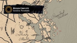 Carolina Parakeet Locations RDR2 Mission Guide [upl. by Nylime]