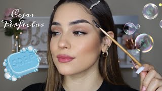 RUTINA DE CEJAS CON JABON 🧼 TUTORIAL PASO A PASO [upl. by Ihculo]