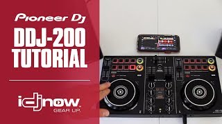 Pioneer DJ DDJ200 Smart rekordbox DJ Controller  Tutorial tips demo and review [upl. by Ekoorb]