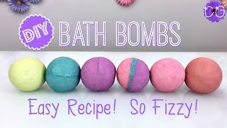 DIY Giant Fizzy Bath Bombs Easy Recipe [upl. by Binnings]