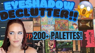 🎄 Eyeshadow Palette Collection amp Declutter 🛷 200 Palettes 2024 [upl. by Giesecke736]