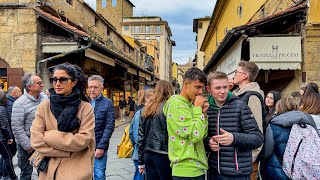 Walking Tour Ponte Vecchio Firenze  Florence Italy [upl. by Boatwright961]