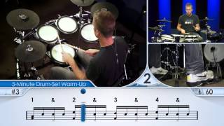 5Minute DrumSet WarmUp Beginner  Drum Lesson [upl. by Wandis938]