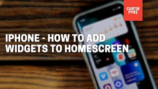 Iphone  How To Add Widgets To Home Screen [upl. by Odnanreh514]