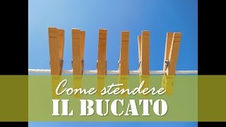 Come stendere il bucato [upl. by Etnoved]