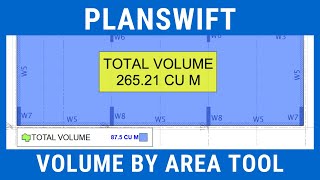 Planswift 10  Volume by Area Tool  Template  Advanced Properties  Level 2 [upl. by Kalasky]