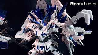 RG 1144 UNICORN GUNDAM PERFECTIBILITY THE GUNDAM BASE LIMITED Speed build Review [upl. by Letsirk]