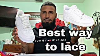 Best way to lace up shoes  How to tie Air Force 1s  Nike [upl. by Valentina281]