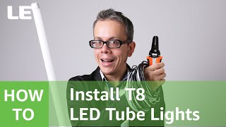 How to install T8 LED Tube Lights  Type B LED Tube  Ballast Bypass [upl. by Ahsinyar]